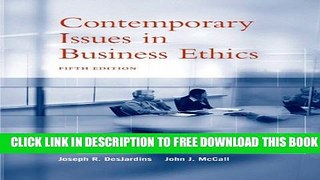 New Book Contemporary Issues in Business Ethics