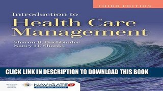New Book Introduction To Health Care Management