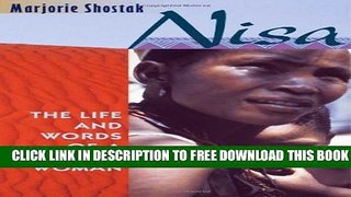 New Book Nisa: The Life and Words of a !Kung Woman