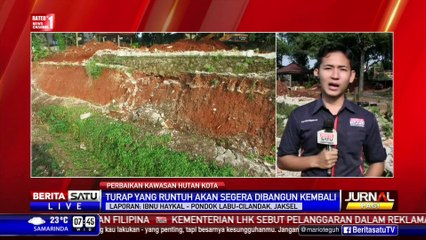 Kawasan Longsor di Pondok Labu Belum Diperbaiki Seluruhnya