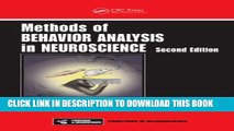 [PDF] Methods of Behavior Analysis in Neuroscience, Second Edition (Frontiers in Neuroscience)