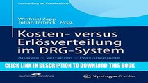 Collection Book Kosten- versus ErlÃ¶sverteilung im DRG-System: Analyse - Verfahren -