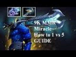 Dota 2 - Miracle- Sven Safelane Pro Highlights