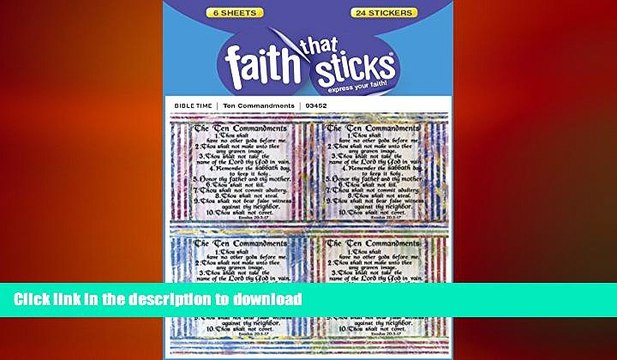 READ Ten Commandments (Faith That Sticks) FULL ONLINE