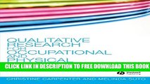 Collection Book Qualitative Research for Occupational and Physical Therapists: A Practical Guide