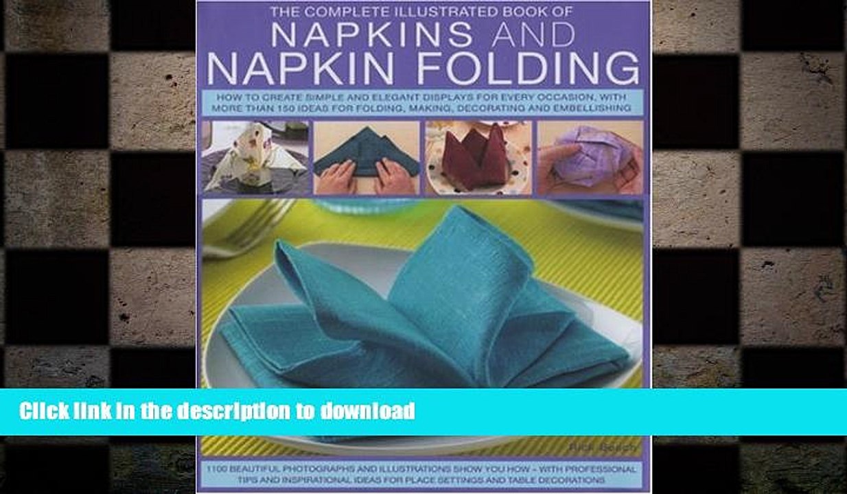 FAVORITE BOOK  Napkins and Napkin Folding (The Complete Illustrated Book of)  GET PDF