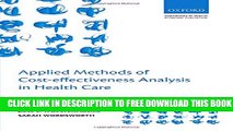 Collection Book Applied Methods of Cost-effectiveness Analysis in Healthcare