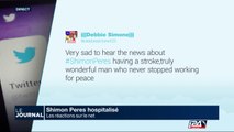 Réactions twitter de l'hospitalisation de Shimon Pérès