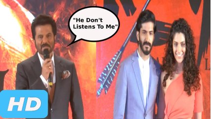 Anil Kapoor's Son Don't Listens To His Dad | Mirzya Music Launch