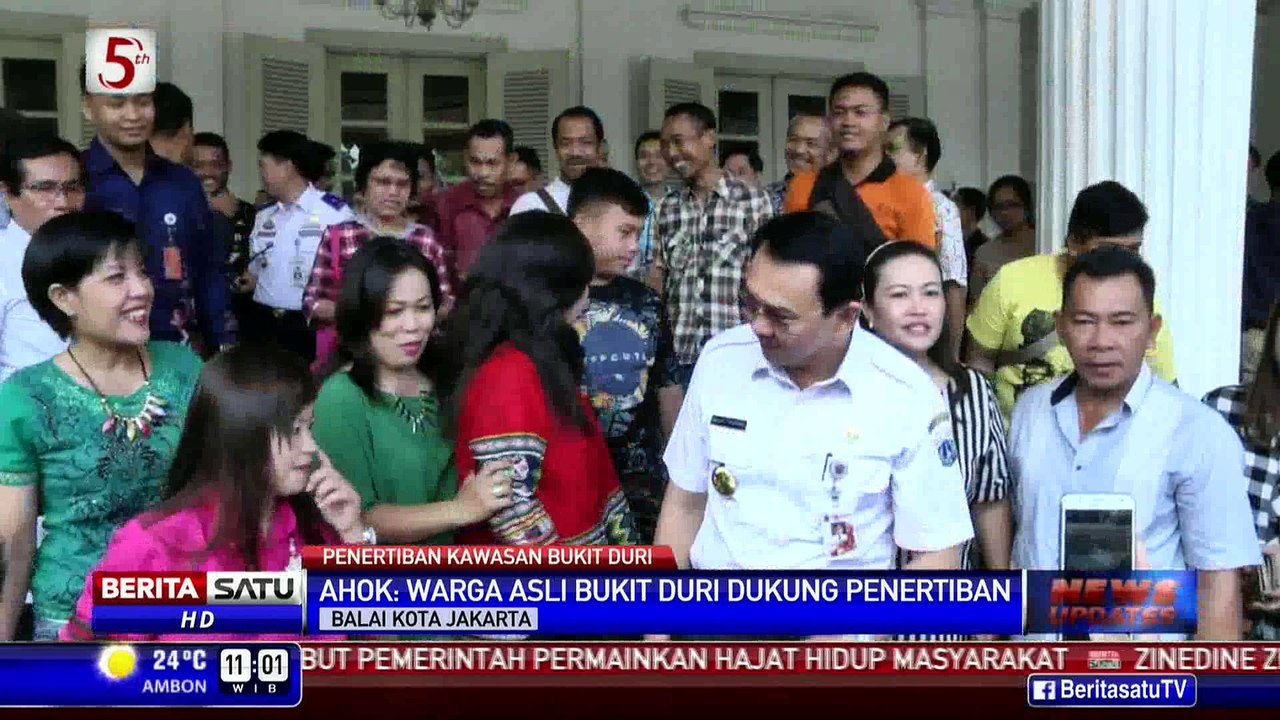 Ahok: Warga Bukit Duri Dukung Penertiban di Wil...