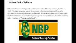 Pakistan's Top 10 best banks