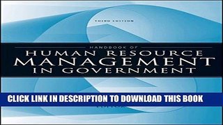 [Read PDF] Handbook of Human Resource Management in Government Ebook Online