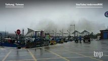 Super Typhoon Meranti sweeps into Taiwan