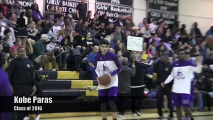 Kobe Paras gets ready for Bishop Montgomery