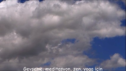 Gevşeme, meditasyon, zen, yoga için bulutlar hareketli gökyüzü video bir saat