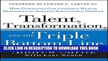 New Book Talent, Transformation, and the Triple Bottom Line: How Companies Can Leverage Human