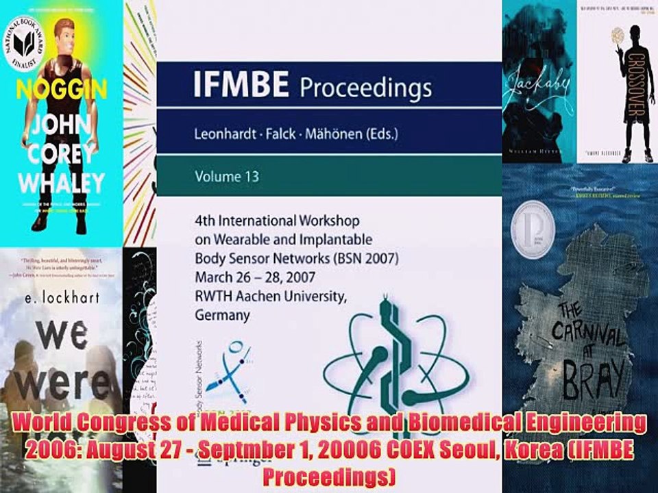 [PDF] World Congress of Medical Physics and Biomedical Engineering 2006: August 27 - Septmber