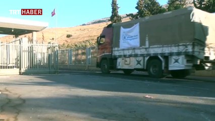 Halep'e 20 yardım tırı daha gönderildi