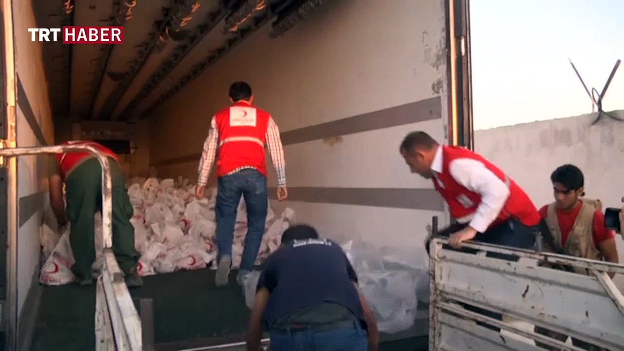 Türk Kızılayı Cerablus halkını yalnız bırakmadı