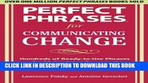 New Book Perfect Phrases for Communicating Change (Perfect Phrases)