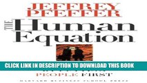 Collection Book The Human Equation: Building Profits by Putting People First