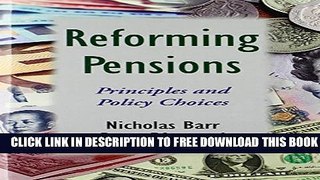 Collection Book Reforming Pensions: Principles and Policy Choices