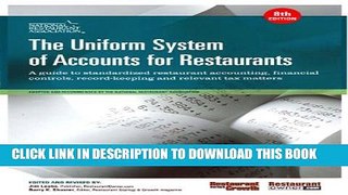 [PDF] The Uniform System of Accounts for Restaurants (8th Edition) Popular Colection