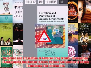 [PDF] Detection and Prevention of Adverse Drug Events:  Information Technologies and Human