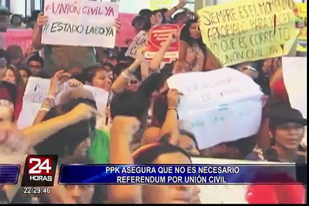 PPK asegura que no es necesario referéndum por unión civil