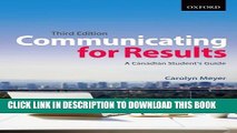 [PDF] Communicating for Results: A Canadian Student s Guide Full Collection