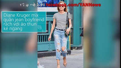 Sao ngoại gợi ý cách mix đồ với boyfriend jean