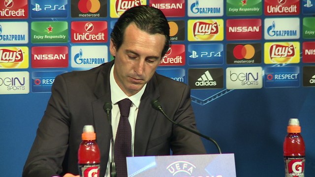 C1 Paris SG - Arsenal: conférence d'après match de Unai Emery