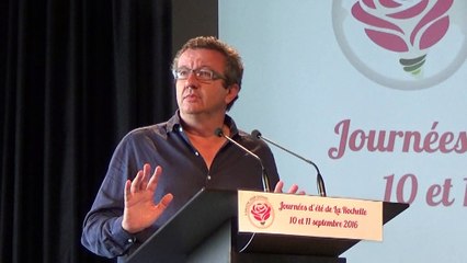 Intervention de Christian Paul aux Journées d'été AGPG de La Rochelle le 11 septembre 2016