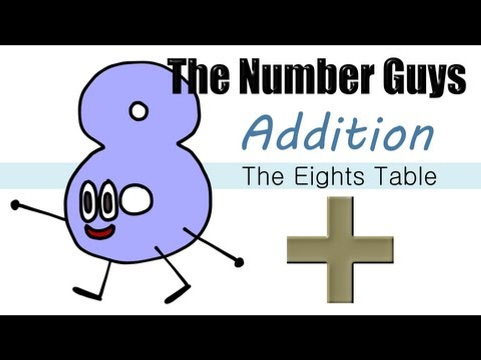 The Number Guys: Addition - The Eights Table - The Kids' Picture Show (Fun & Educational)