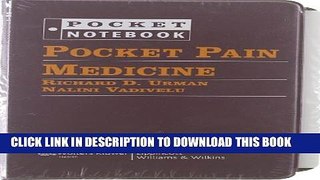 [PDF] Pocket Pain Medicine (Pocket Notebook Series) Popular Online
