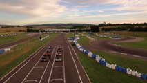 Vue aérienne (drone) du Circuit de la Vallée Sport Karting de Pusey en Haute-Saône