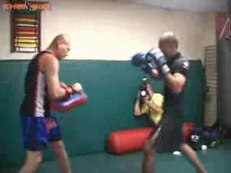 Royce Gracie open workout - before 2nd match with Sakuraba