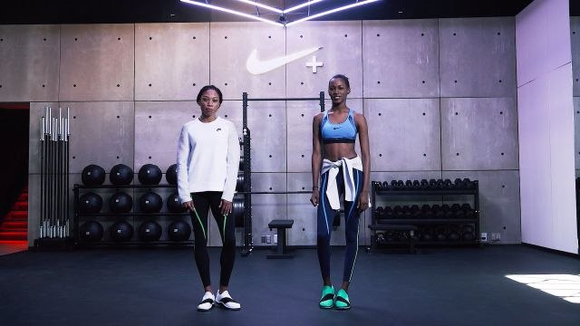 Watch Olympic Gold Medalist Allyson Felix Teach Some Marathon-Ready Moves to Model Kai Newman