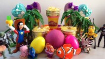 PLAY-DOH-SURPRISE-EGGS with Surprise-Toys,Marvel,Captain America,Disney,Finding Nemo,The Good Dinosaur