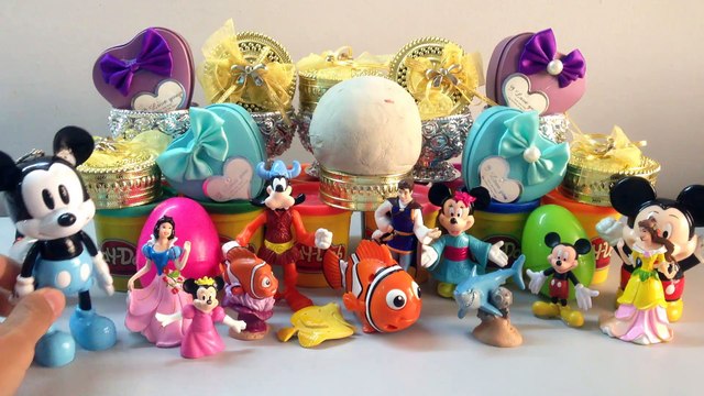 SurpriseToys with surpriseegg playzdoh,Disney, Finding Nemo,Disney Princess, Snow White, Cinderella,Disney