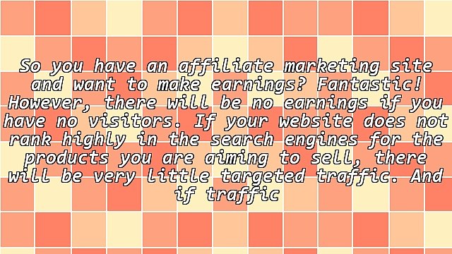 Affiliate Marketing - Tips For Obtaining Relevant Backlinks, Traffic, and Income