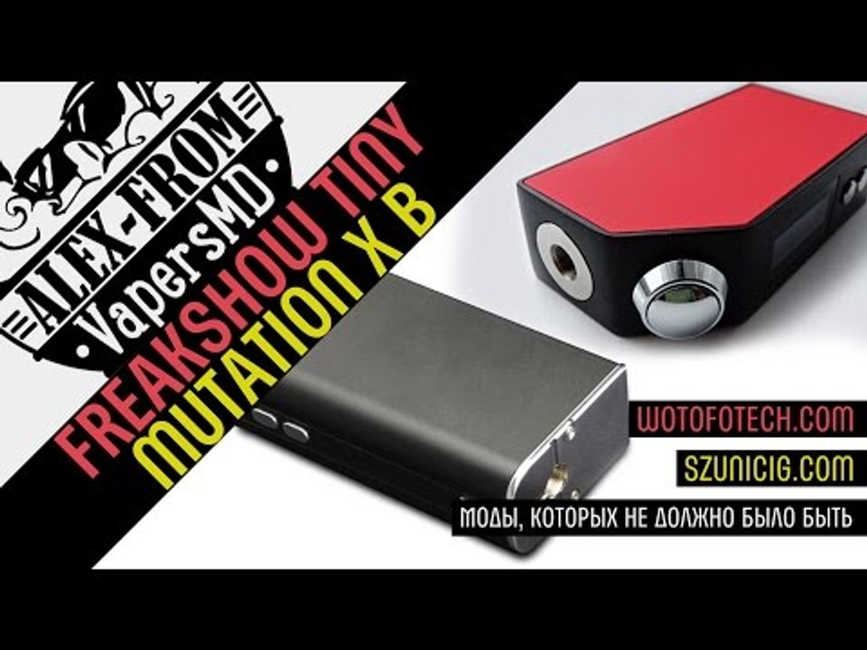Freakshow Tiny TC Box Mod & Indulgence Mutation X B | from wotofotech.com & szunicig.com