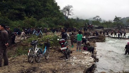 Inundações causam destruição na Coreia do Norte