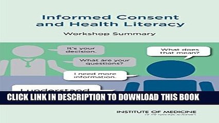 [Read PDF] Informed Consent and Health Literacy: Workshop Summary Download Free