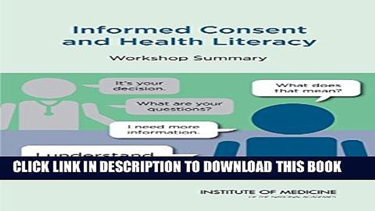 [Read PDF] Informed Consent and Health Literacy: Workshop Summary Download Free