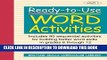 [PDF] Ready-to-Use Word Activities: Unit 1, Includes 90 Sequential Activities for Building Better