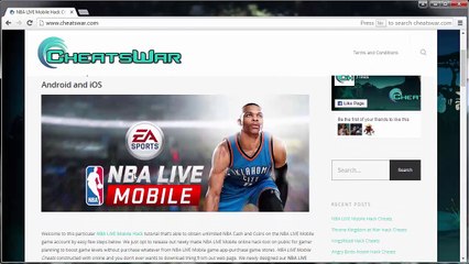 NBA LIVE Mobile Mods Apk Hack Tool - Updated