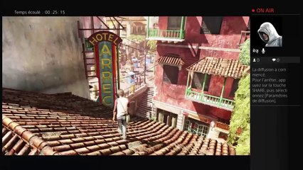 Uncharted 3 episode 1 à 4 Encore une tournée, La grandeur des petits debuts, Traveau de service et La traque