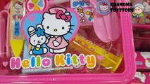 Unboxing TOYS Review/Demos - hello kitty kids health doctor nurses kit ハローキティ凯蒂猫