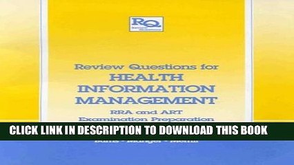 [Read PDF] Review Questions for Health Information Management: RRA and ART Examination Preparation